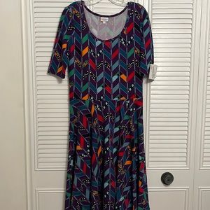 LulaRoe Nicole dress with tags size XL